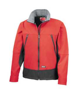 Unisex bunda (RESULT SOFT SHELL ACTIVITY JACKET) > červená / čierna > L