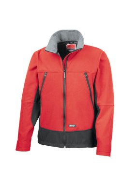 Unisex bunda (RESULT SOFT SHELL ACTIVITY JACKET) > červená / čierna > M