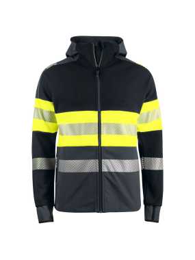 Pánska bunda (PROJOB TECHNICAL HOOD JACKET EN ISO 20471 CLASS 1) > žltá / čierna > S