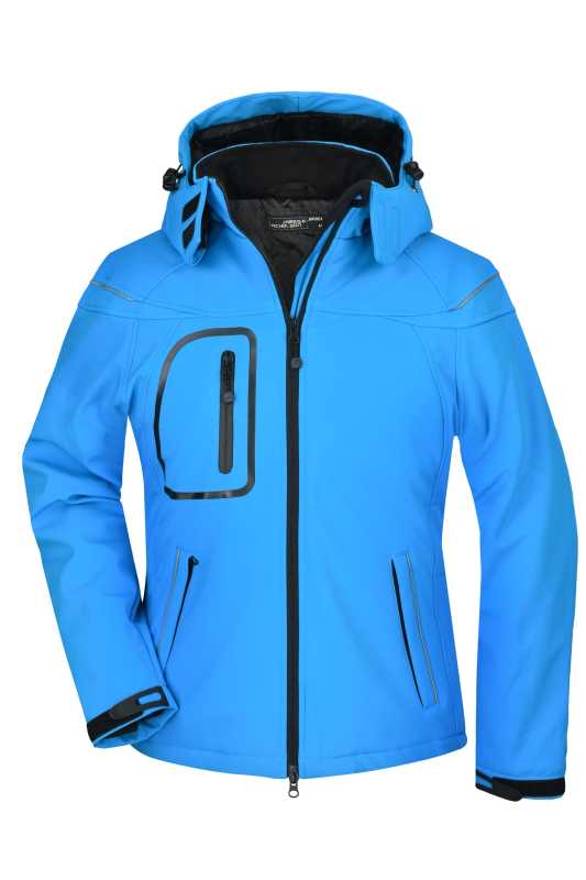 Dámska softshell bunda (JN Ladies' Winter Softshell Jacket) > modrá (aqua) > S