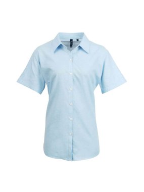 Dámska košeľa (PREMIER LADIES’ SIGNATURE OXFORD LONG SLEEVE BLOUSE)>modrá (light)>5XL