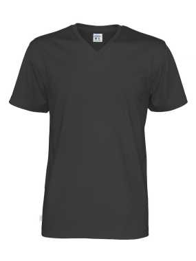 Pánske tričko (COTTOVER T-SHIRT V-NECK) > čierna > L