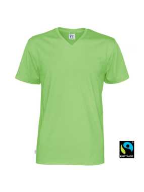 Pánske tričko (COTTOVER T-SHIRT V-NECK) > zelená > XXL