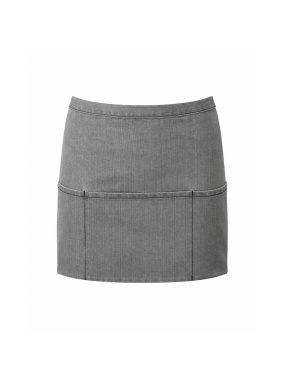 Unisex zástera (PREMIER ‘COLOURS’ 3-POCKET APRON) > šedá (denim)