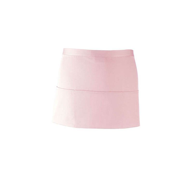 Unisex zástera (PREMIER ‘COLOURS’ 3-POCKET APRON) > ružová