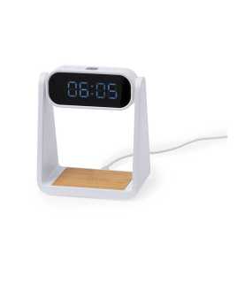 Budík s bezdrôtovou nabíjačkou > biela