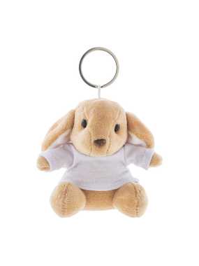 Plyšový prívesok na kľúče s králikom > hnedá