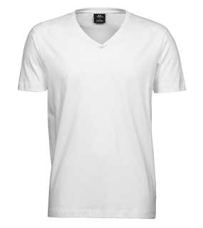 Unisex tričko (Tee Jays Fashion V-Neck Sof Tee) > biela > 2XL