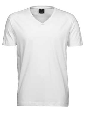 Unisex tričko (Tee Jays Fashion V-Neck Sof Tee) > biela > 3XL