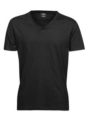 Unisex tričko (Tee Jays Fashion V-Neck Sof Tee) > čierna > 3XL