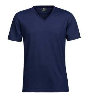 Unisex tričko (Tee Jays Fashion V-Neck Sof Tee) > modrá (navy) > S