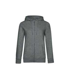 Dámska mikina (B&C QUEEN Zipped Hood)>šedá (heather mid)>XL