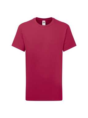 Detské tričko (FRUIT OF THE LOOM Kids Iconic 195 T) > červená (cranberry) > 14/15