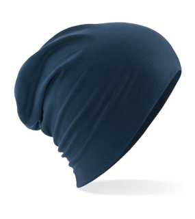 Unisex čiapka (Beechfield Hemsedal Cotton Slouch Beanie) > modrá (french navy)
