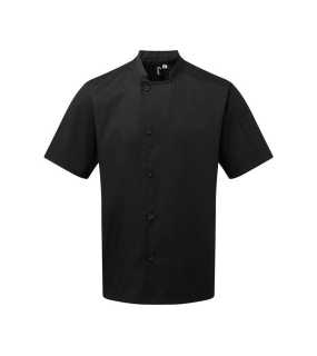 Kuchársky rondon (PREMIER ESSENTIAL' SHORT SLEEVE CHEF'S JACKET) > čierna > XL