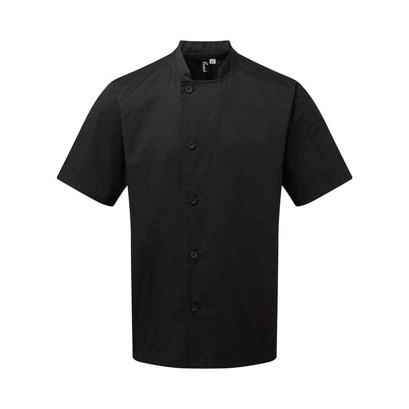 Kuchársky rondon (PREMIER ESSENTIAL' SHORT SLEEVE CHEF'S JACKET) > čierna > XL