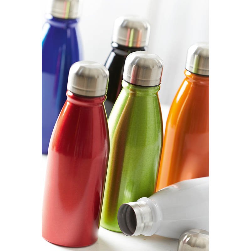Fľaša 500 ml > červená / strieborná