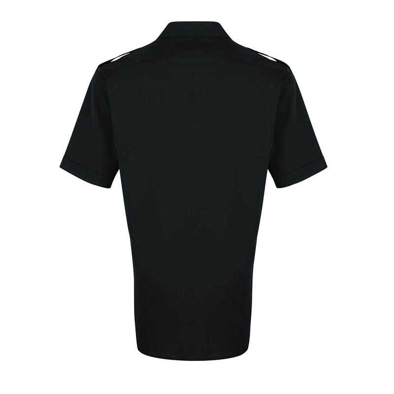 Pánska košeľa (PREMIER MEN’S SHORT SLEEVE PILOT SHIRT) > čierna > M/L