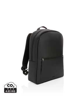 Batoh na notebook z vegánskej kože Swiss Peak > čierna