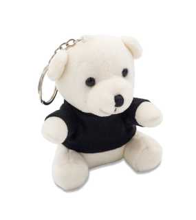 Prívesok - plyšový medvedík  > biela