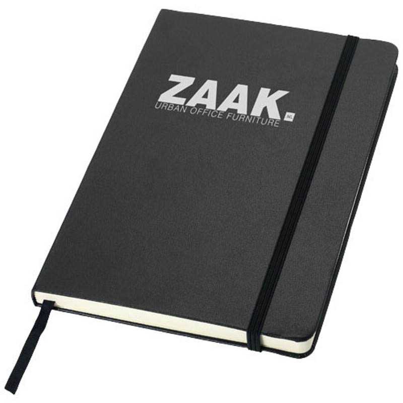 Kancelársky zápisník A5 (linkovaný) > čierna (solid)