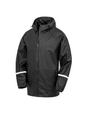Unisex bunda (RESULT PRISM PU W/PROOF JKT WITH REFLECTIVE BANDS) > čierna > S