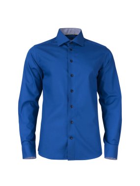 Pánska košeľa (James Harvest YELLOW BOW 51 REGULAR FIT)>modrá (royal) / modrá (navy)>M
