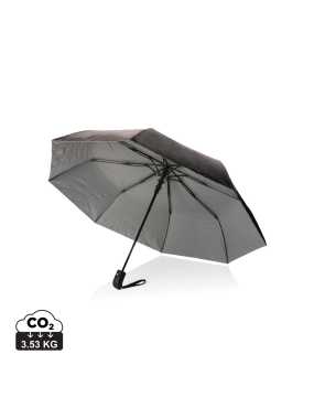 21" dvojfarebný dáždnik Impact zo 190T pongee RPET > strieborná