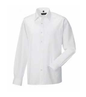 Pánska košeľa(Long Sleeve PolyCotton Easy Care Poplin RUSSELL) > biela > M