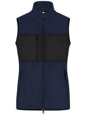 Dámska vesta (JN Ladies' Fleece Vest) > modrá (navy) / čierna > M