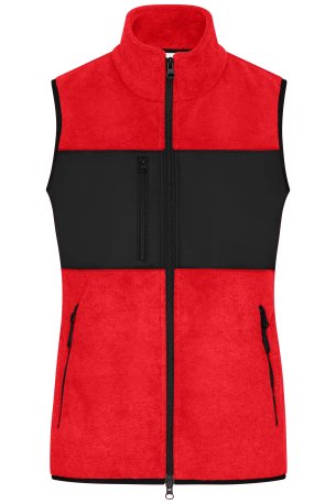 Dámska vesta (DAIBER Ladies' Fleece Vest) > červená / čierna > 2XL