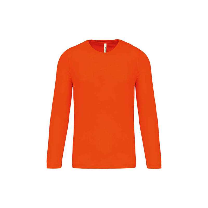 Pánske tričko (PROACT MENS LONG SLEEVE SPORTS T-SHIRT)>oranžová (fluorescentorange)>2XL