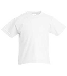 Detské tričko (FRUIT OF THE LOOM Kids Valueweight T) > biela > 7/8