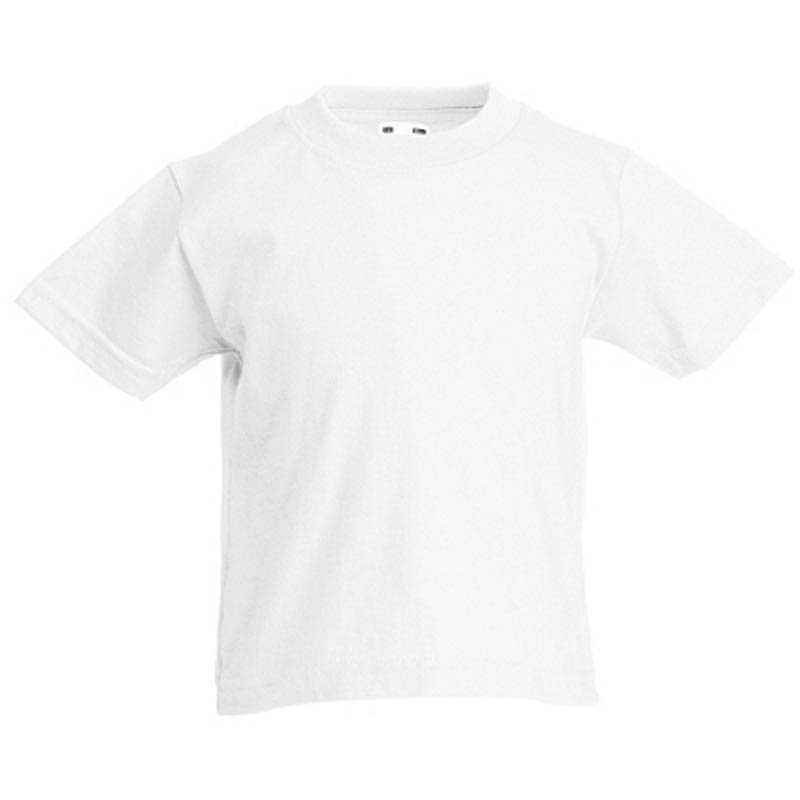 Detské tričko (FRUIT OF THE LOOM Kids Valueweight T) > biela > 2/3