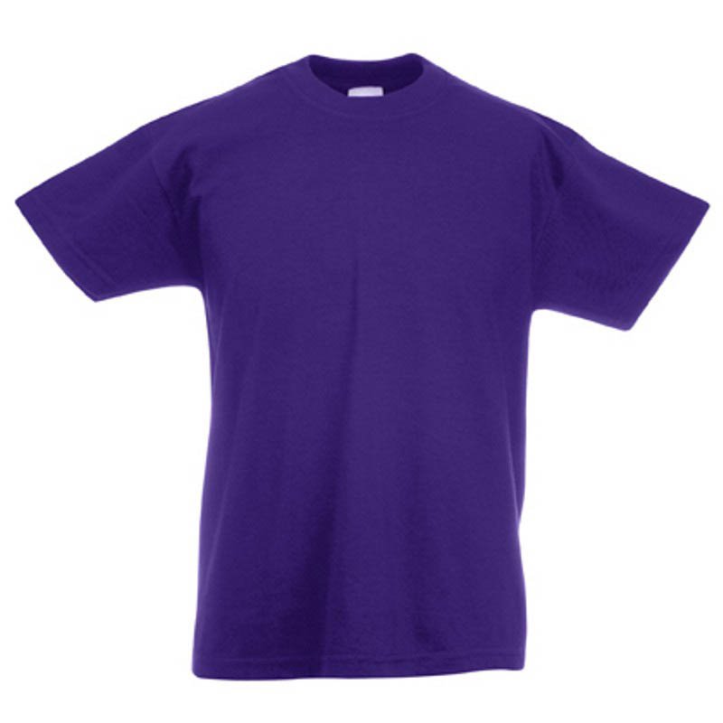 Detské tričko (FRUIT OF THE LOOM Kids Valueweight T) > fialová > 12/13