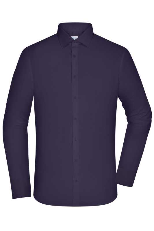 Pánska košeľa (JN Men's Shirt - SLIM FIT -) > fialové (deep) > L
