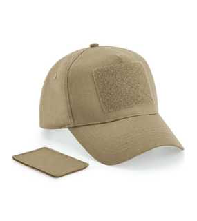 5 panelová unisex šiltovka (Beechfield Removable Patch 5 Panel Cap) > žltá (desert sand)