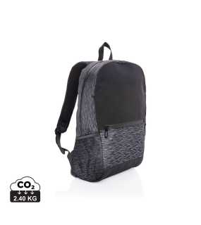 Reflexný batoh na notebook z RPET AWARE > čierna