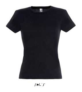 Dámske tričko (SOLS MISS WOMENS T-SHIRT) > čierna (deep) > L