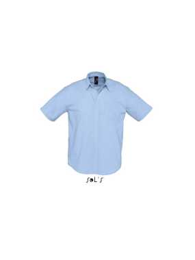 Pánska košeľa (SOLS BRISBANE MENS SHORT SLEEVE OXFORD SHIRT) > modrá (sky) > L