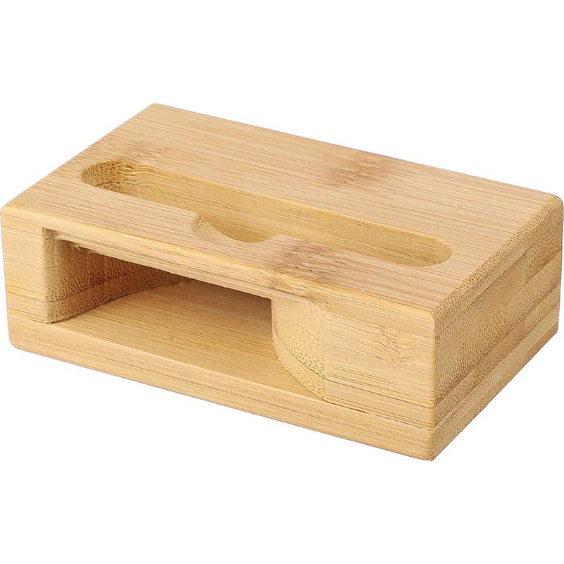Bambusový stojan na mobil > hnedá