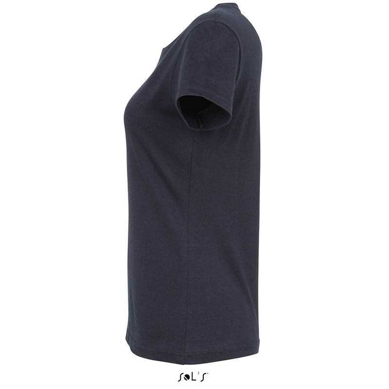 Dámske tričko (SOLS IMPERIAL WOMAN ROUND COLLAR T-SHIRT) > modrá (navy) > S