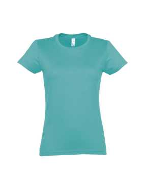 Dámske tričko (SOLS IMPERIAL WOMAN ROUND COLLAR T-SHIRT) > modrá (carribean) > M