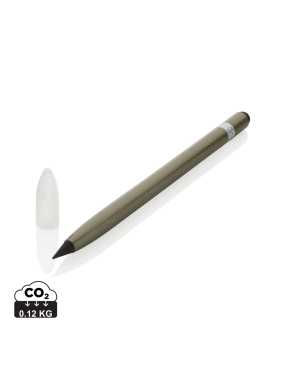 Nekonečná ceruzka z hliníka s gumou > zelená