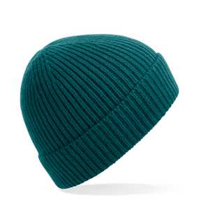 Unisex čiapka (Beechfield Engineered Knit Ribbed Beanie) > zelená (ocean)