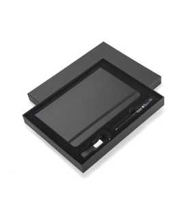 Sada poznámkového bloku s perom a krúžkom na kľúče > čierna