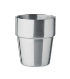 Dvojstenný nerezový pohár 250 ml > strieborná
