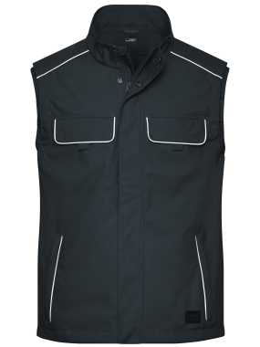 Pánska vesta (JN Workwear Softshell Light Vest SOLID) > šedá (carbon) > L