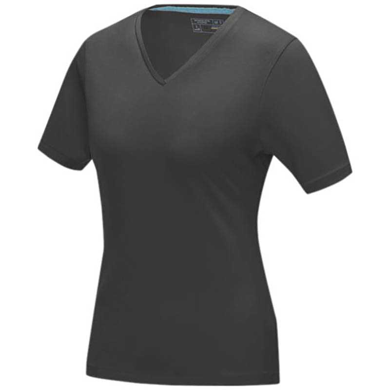 Dámske tričko (ELEVATE Kawartha Vneck ladies Tee) > šedá (storm) > XS