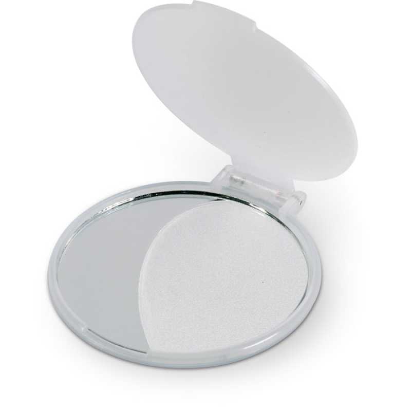 Zrkadlo na make-up > priesvitná biela